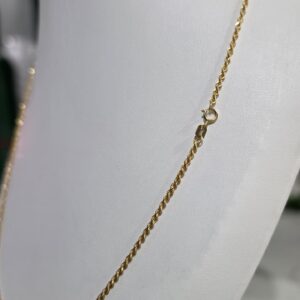 Cadena Lazo Hueca para Dama de 2 mm – Oro de 10K – 60 cm