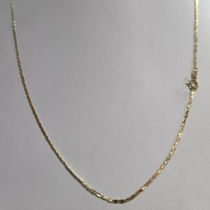 Cadena Estilo Gucci para Dama de 1 mm – Oro Italiano – 50 cm