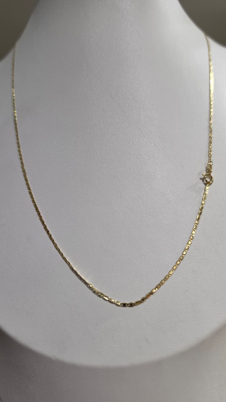 Cadena Estilo Gucci para Dama de 1 mm – Oro Italiano – 50 cm