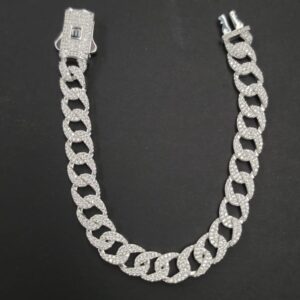 Esclava de Plata 925 Tipo Cubana Mónaco – 1 cm